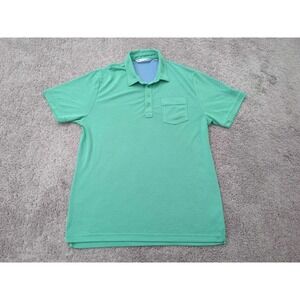 Travis Mathew Polo Shirt Mens‎ XL Green Short Sleeve The Quarry Golf Club